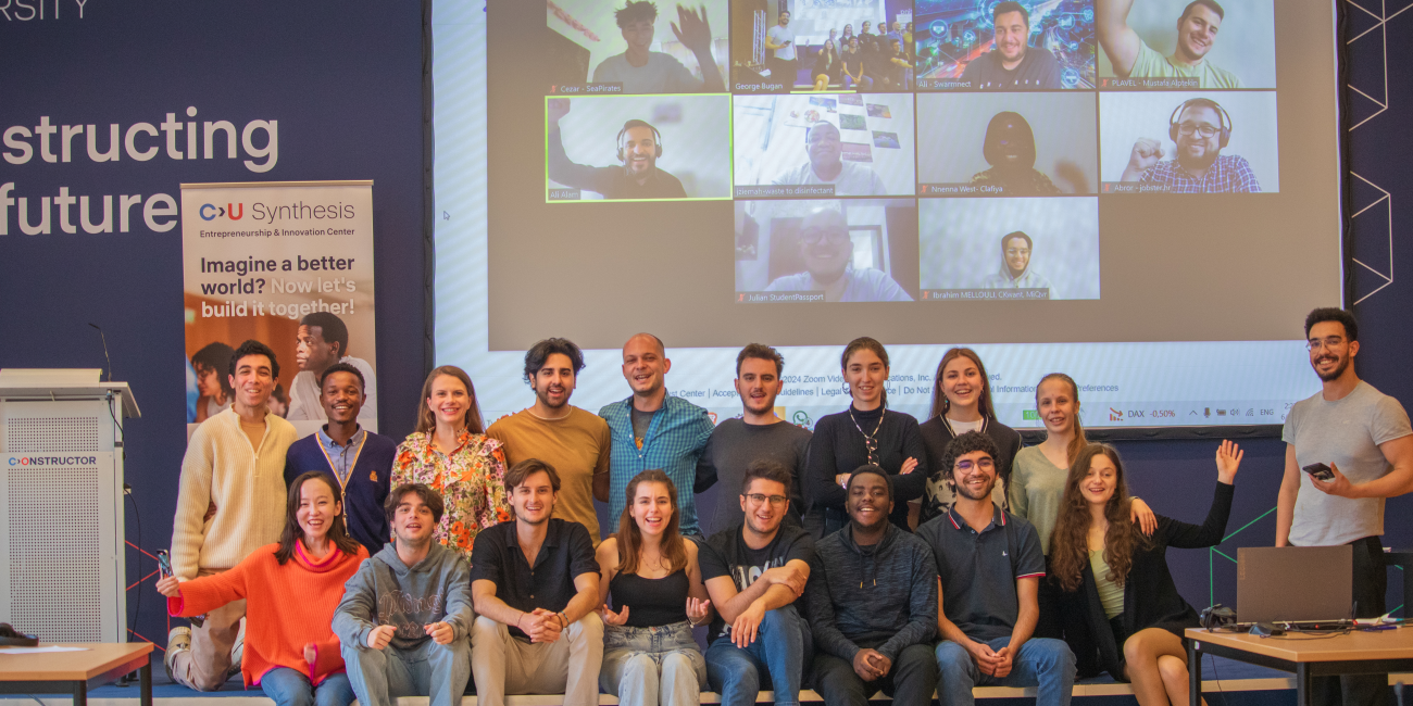 ValuesFuel | Group meeting in person with zoom on projector